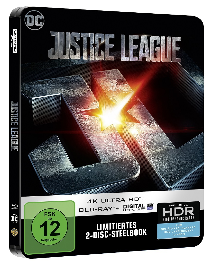 Justice League (exklusives SteelBook®) 4K Ultra HD Blu-ray + Blu-ray