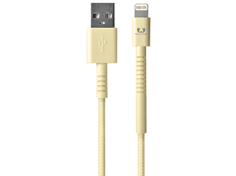 FRESH N REBEL Kabel USB - Lightning Fabriq 1.5 m Buttercup (2LCF150BC)