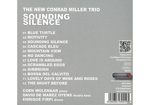 The New Conrad Miller Trio - SOUNDING SILENCE | CD