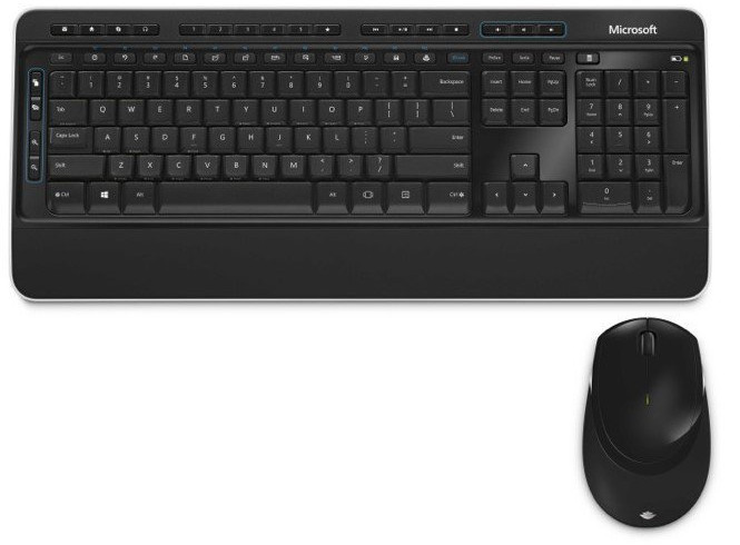 MICROSOFT Draadloos toetsenbord + Draadloze muis Wireless Desktop 3050 AZERTY (PP3-00010)