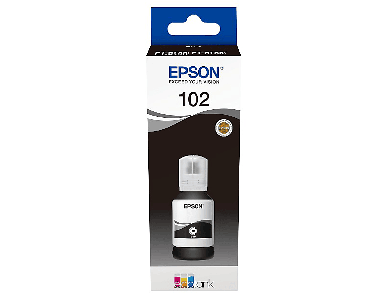 Epson 102 EcoTank, Compatible con ET-2856 / ET-3850, 127ml, Negro
