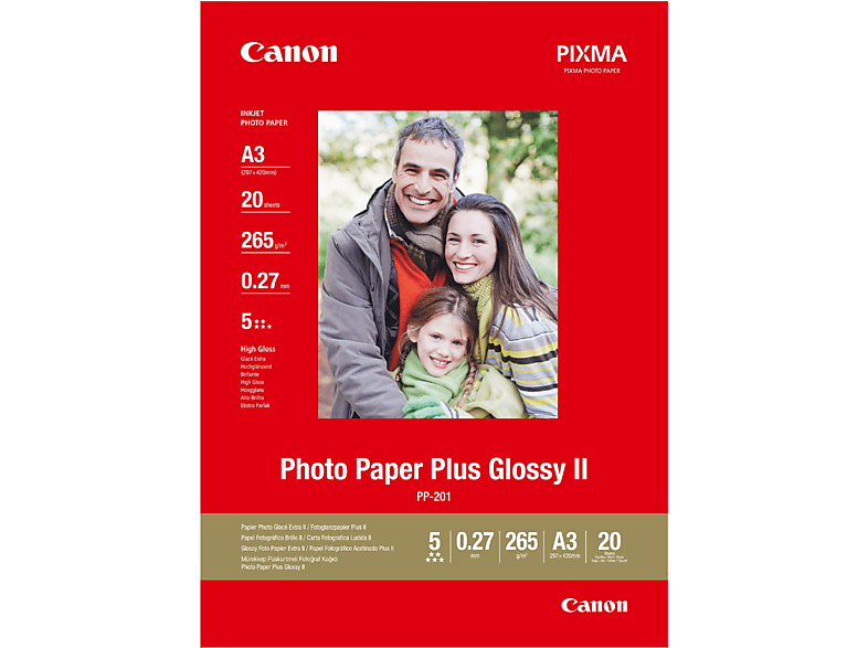 CANON Fotopapier PP-201 Plus Glossy II A 20 vellen (2311B020)