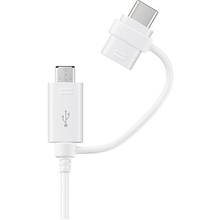 SAMSUNG Câble USB-A - microUSB - USB-C 1.5 m Blanc (EP-DG930DWEGWW)
