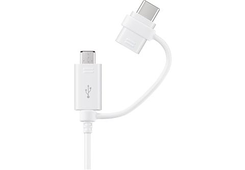 SAMSUNG Câble USB-A - microUSB - USB-C 1.5 m Blanc (EP-DG930DWEGWW)