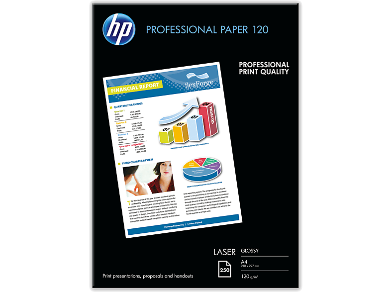 HP Glazend papier A4 250 vellen (CG964A)