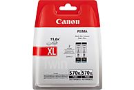 CANON PGI-570PGBK XL Zwart pigment 2-pack (0318C007)