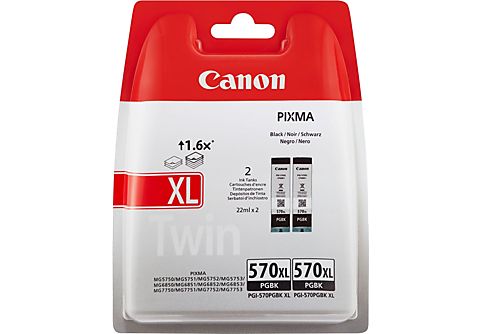 CANON PGI-570PGBK XL Zwart pigment 2-pack (0318C007)