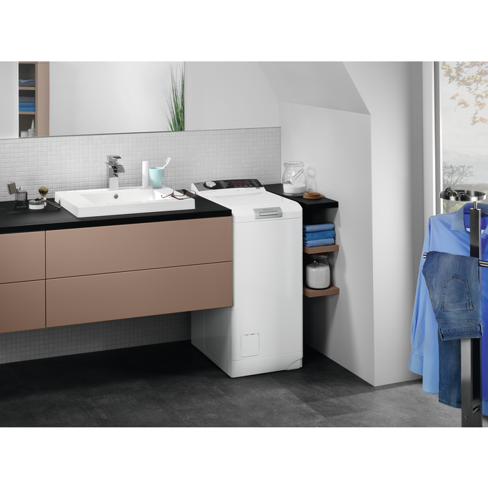 AEG LTX7C373E Felültöltős gőzmosógép, 7 kg, 1300 f/p., A+++, LCD kijelző