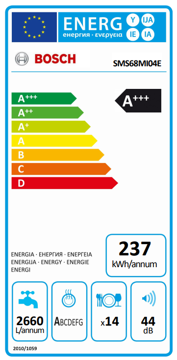 BOSCH SMS68MI04E mosogatógép