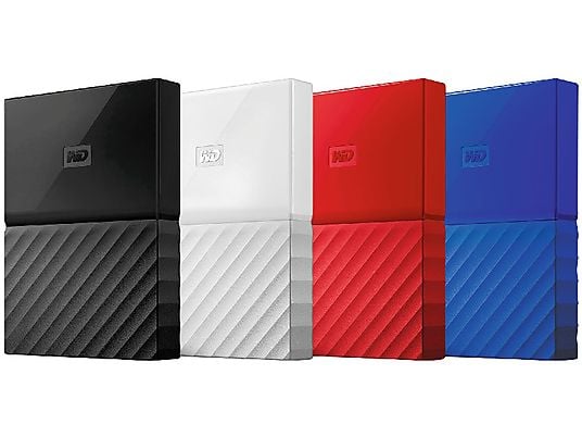 Disco duro externo 3 TB - WD My Passport, Portátil, HDD, USB 3.0, Para Windows y Mac, 2.5", Azul