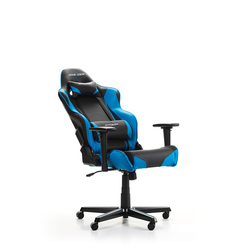 DXRACER Racing R0 Gaming Chair, Black/Blue Gaming Stuhl, Schwarz/Blau