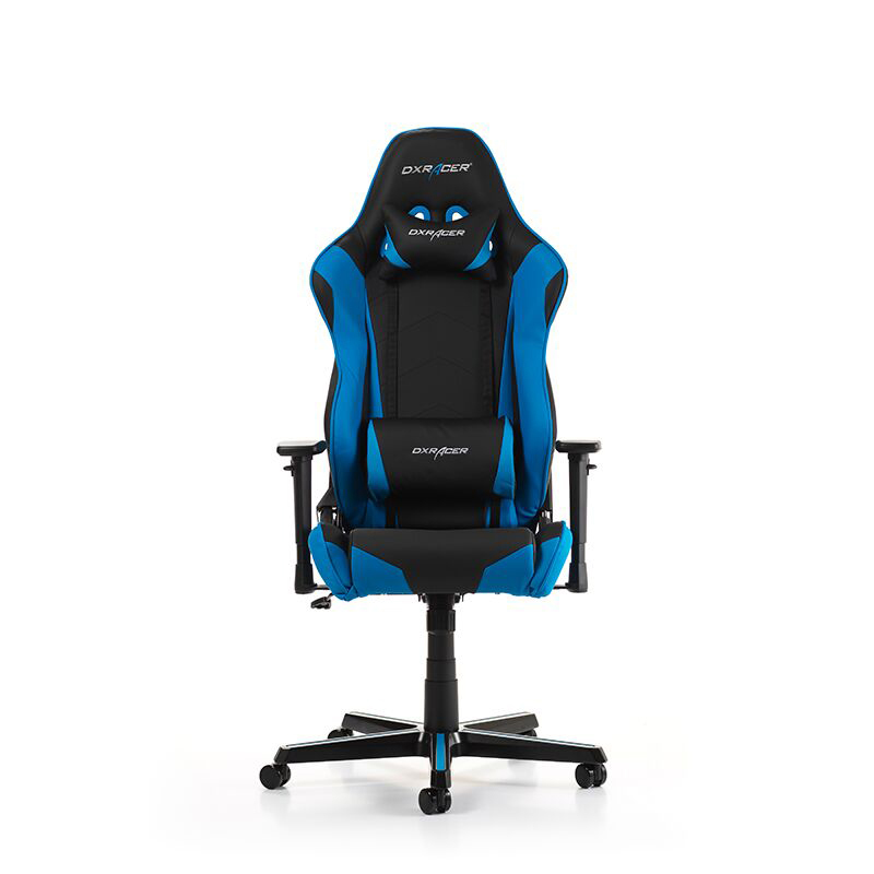 DXRACER Racing R0 Gaming Chair, Black/Blue Gaming Stuhl, Schwarz/Blau