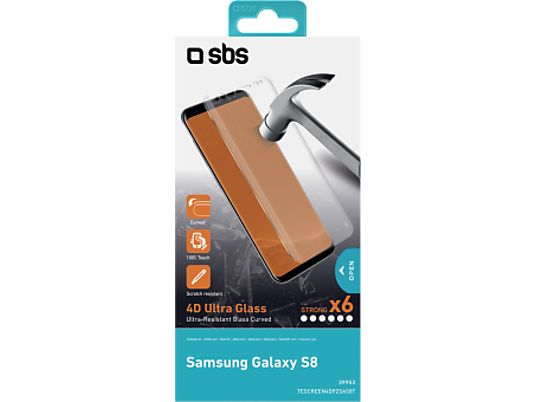 SBS TESCREEN4DPZSAS8T - Schutzglas (Passend für Modell: Samsung Galaxy S8)