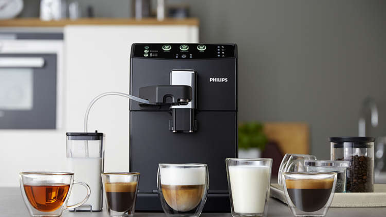 PHILIPS HD8829/09 MINUTO automata kávéfőző, tejhabosítóval