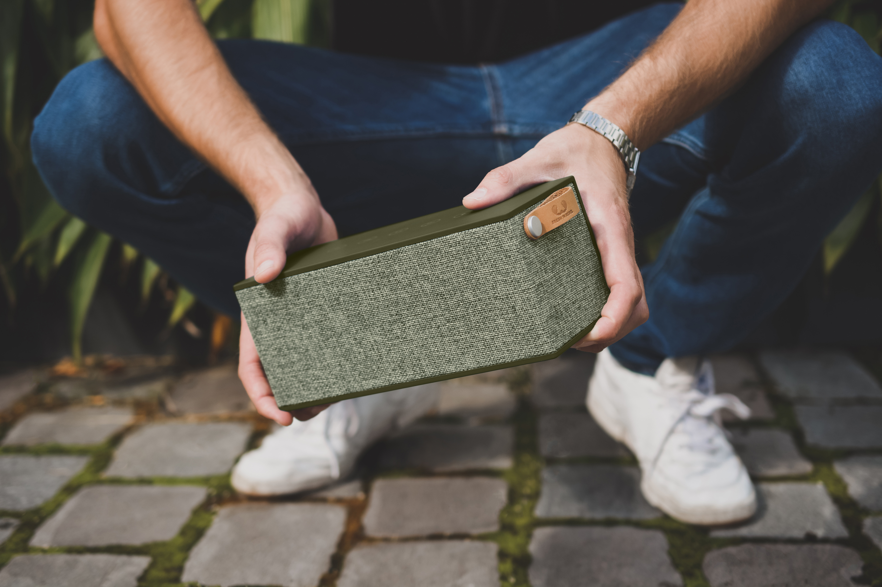 FRESH ‘N REBEL Rockbox Brick XL Bluetooth Lautsprecher, Olivgrün