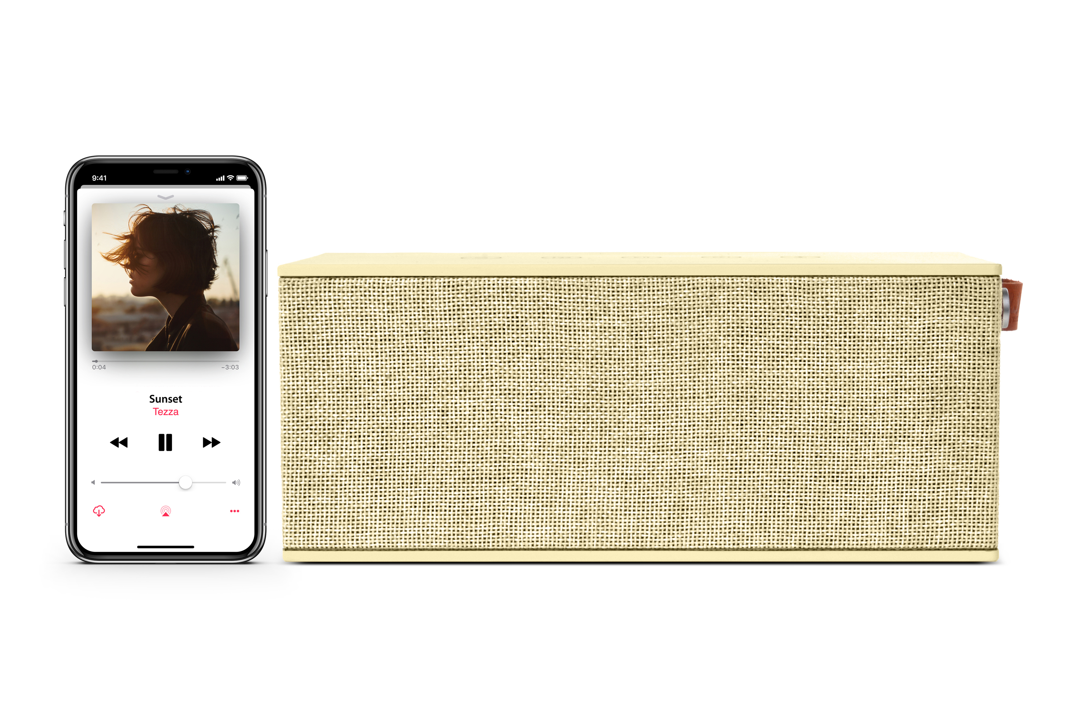 FRESH ‘N REBEL Rockbox Brick XL Bluetooth Lautsprecher, Buttercup