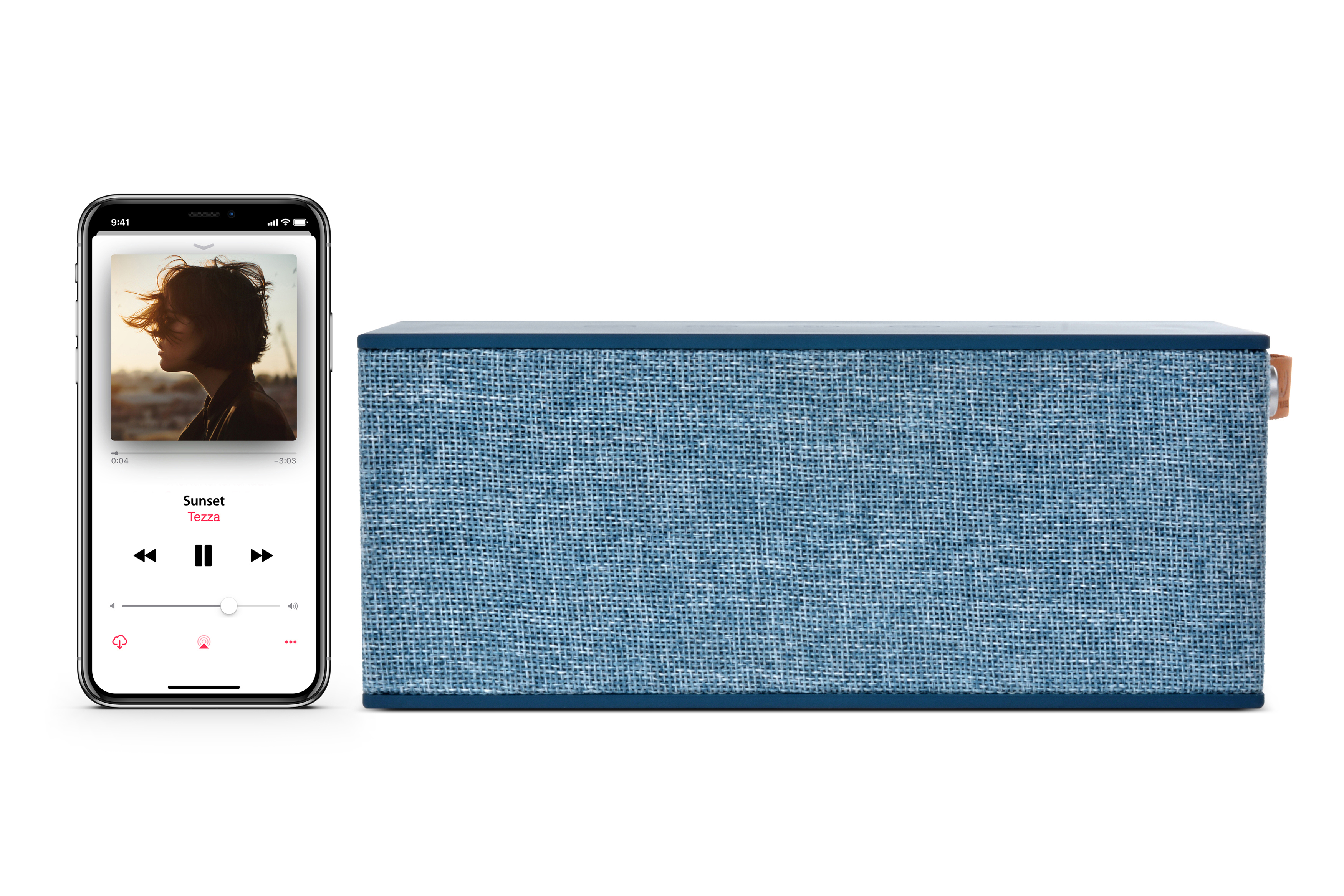 FRESH ‘N REBEL Rockbox Brick XL Bluetooth Lautsprecher, Indigo