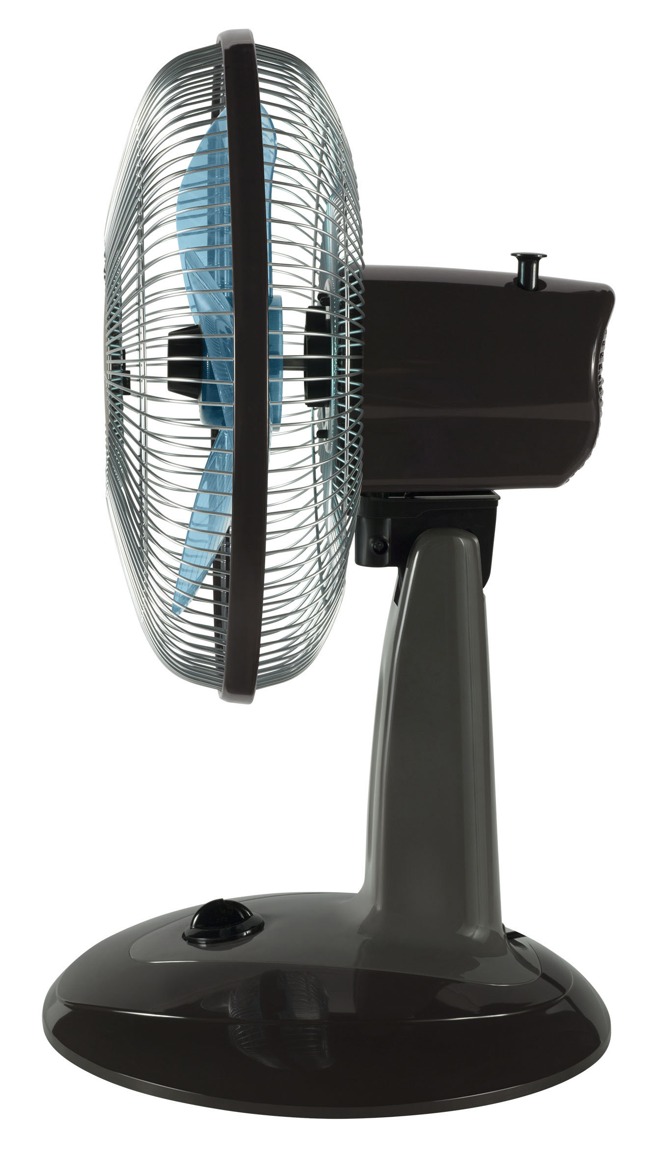 ROWENTA VU1930 Classic Compact Tischventilator Grau/Blau/Schwarz (45 Watt)
