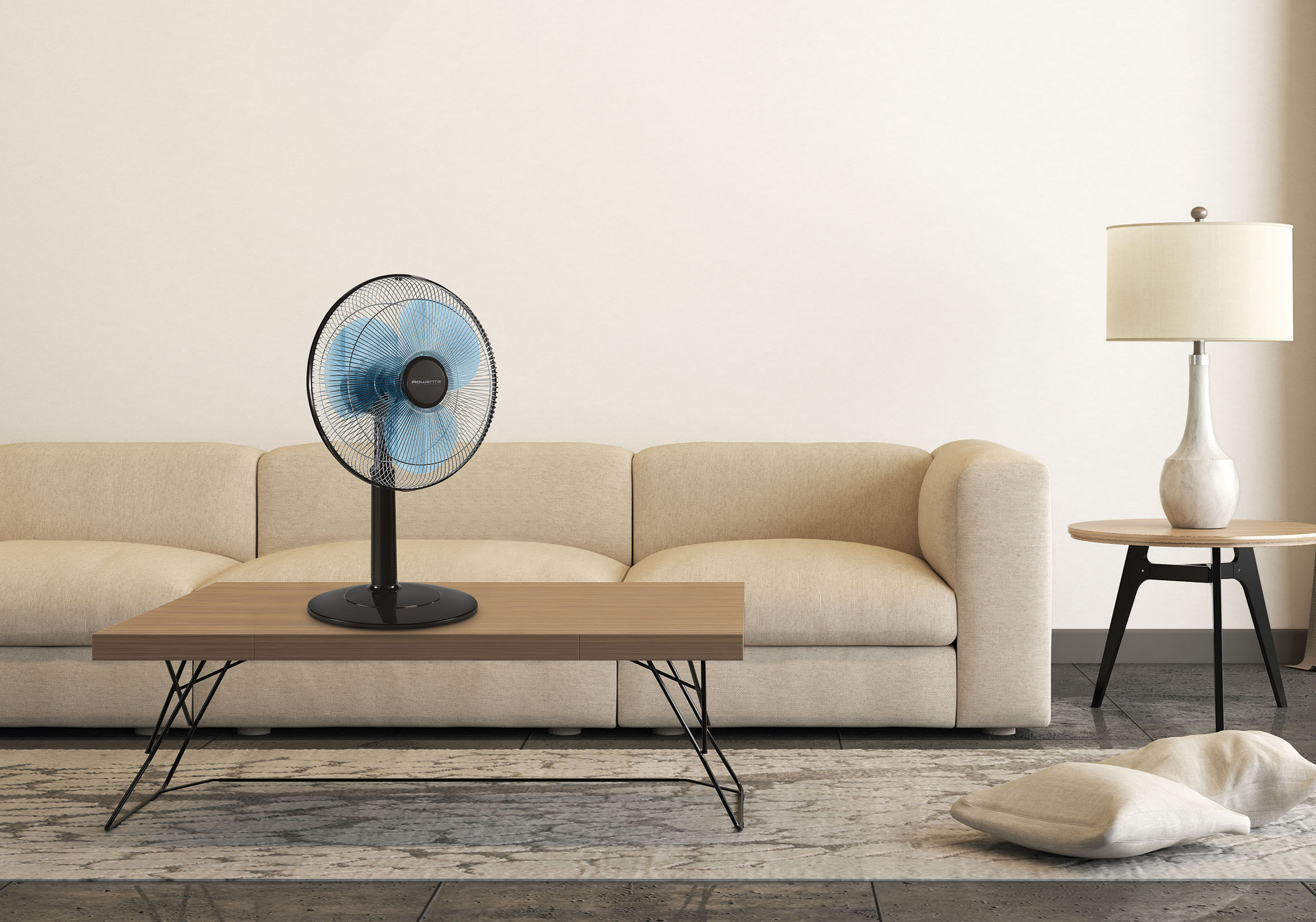 ROWENTA VU1950 Classic Standventilator Anthrazit (55 Watt)