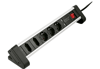 HAMA Stekkerdoos 5-voudig 2x USB Zwart 1,5m - 137202
