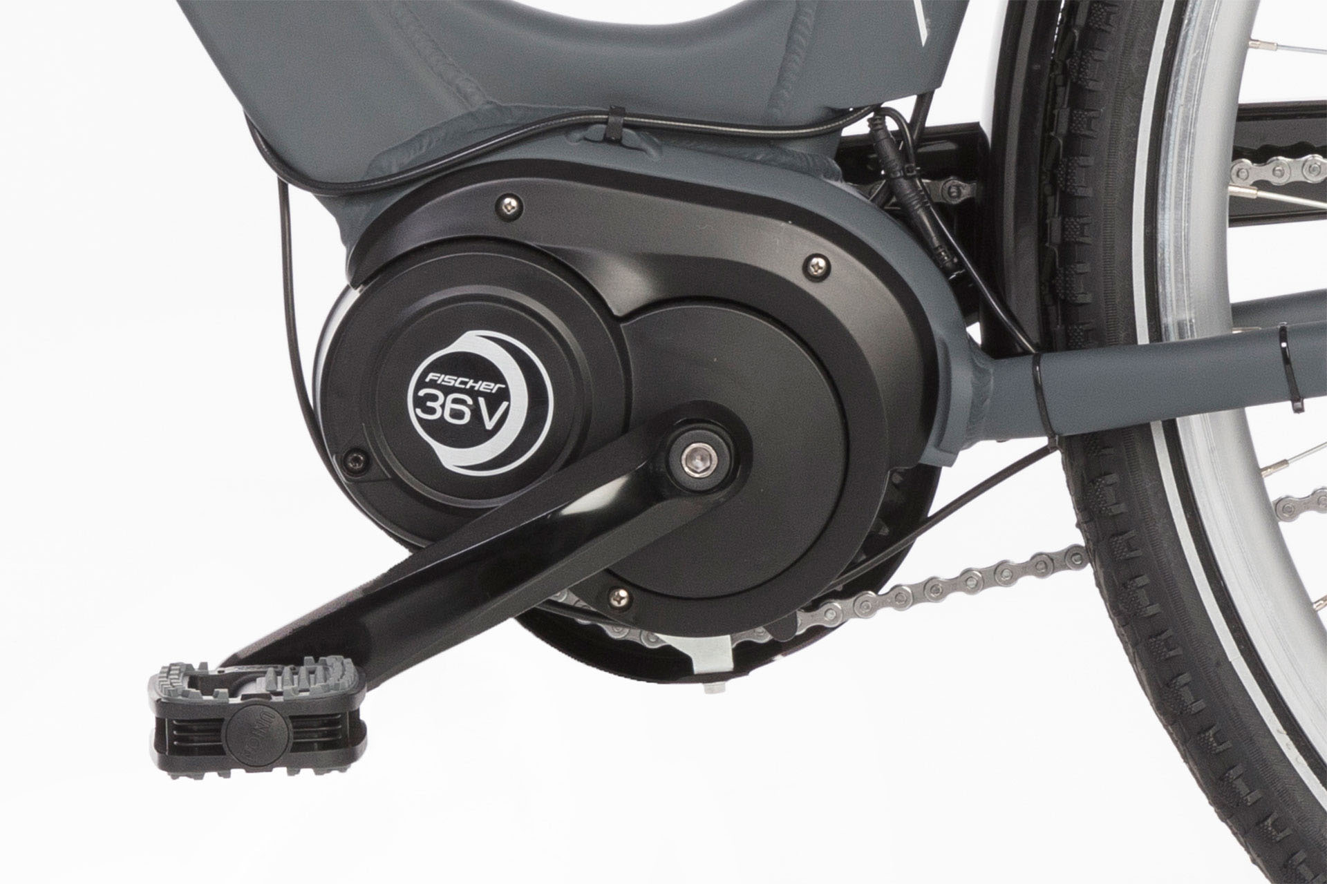 FISCHER ECU 1803-R1 Citybike (Laufradgröße: 28 Zoll, Damen-Rad, 396 Wh, Silber)