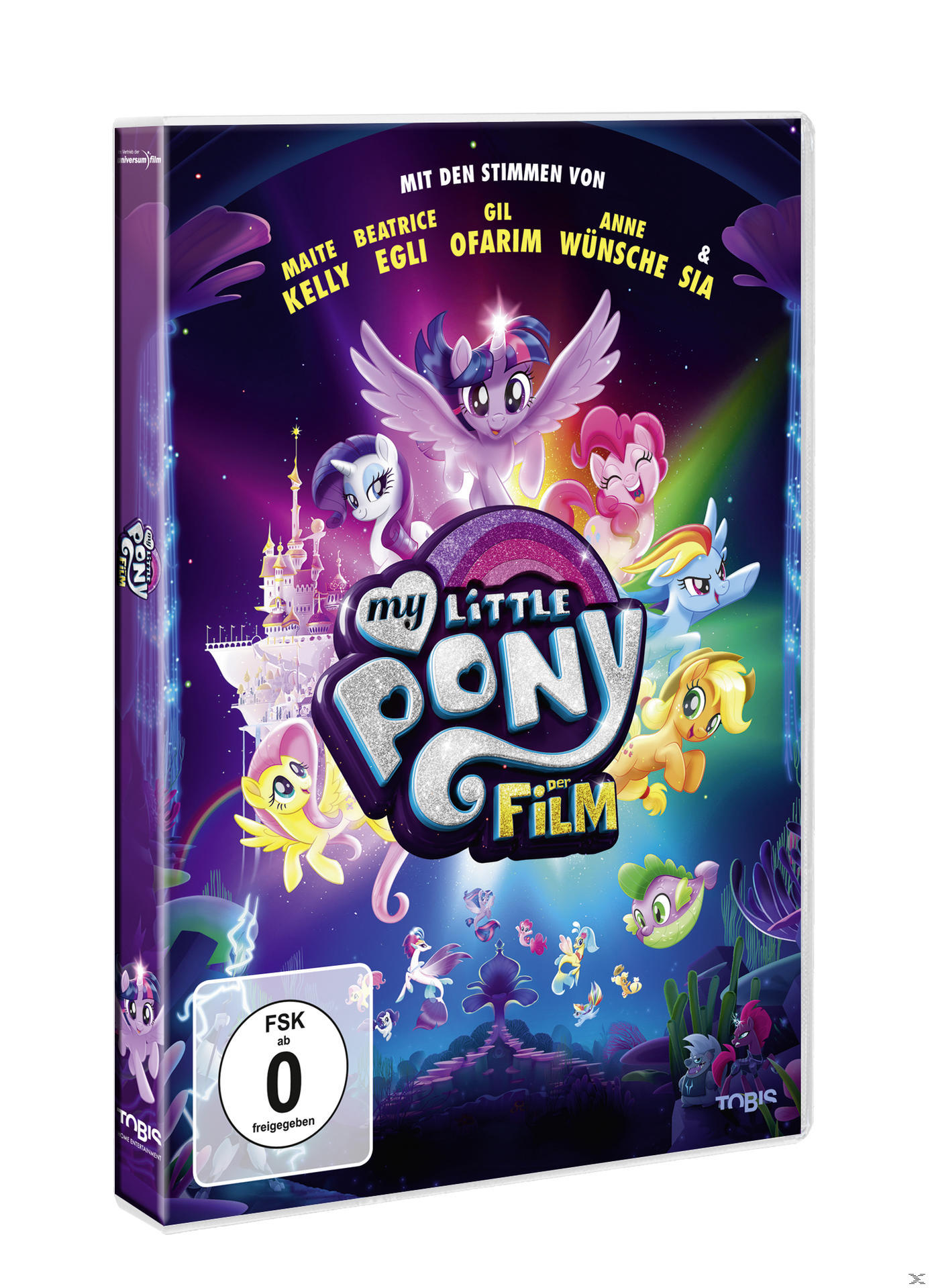 Eine DVD-Hülle mit Zeichentrickfiguren auf dem Cover. Der Titel lautet 'My Little Pony'.