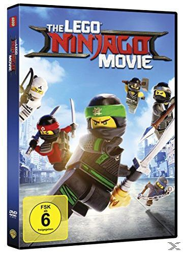 Das Lego Ninjago Movie DVD-Cover mit Lego-Charakteren.
