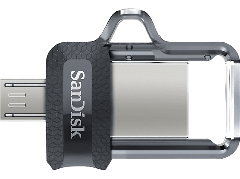 SANDISK USB-stick m3.0 Dual Drive USB - microUSB 128 GB Zilver (173386)