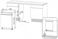 BEKO DSN6634W2 Geschirrspüler (teilintegrierbar, 598 mm breit, 44 dB (A), E)
