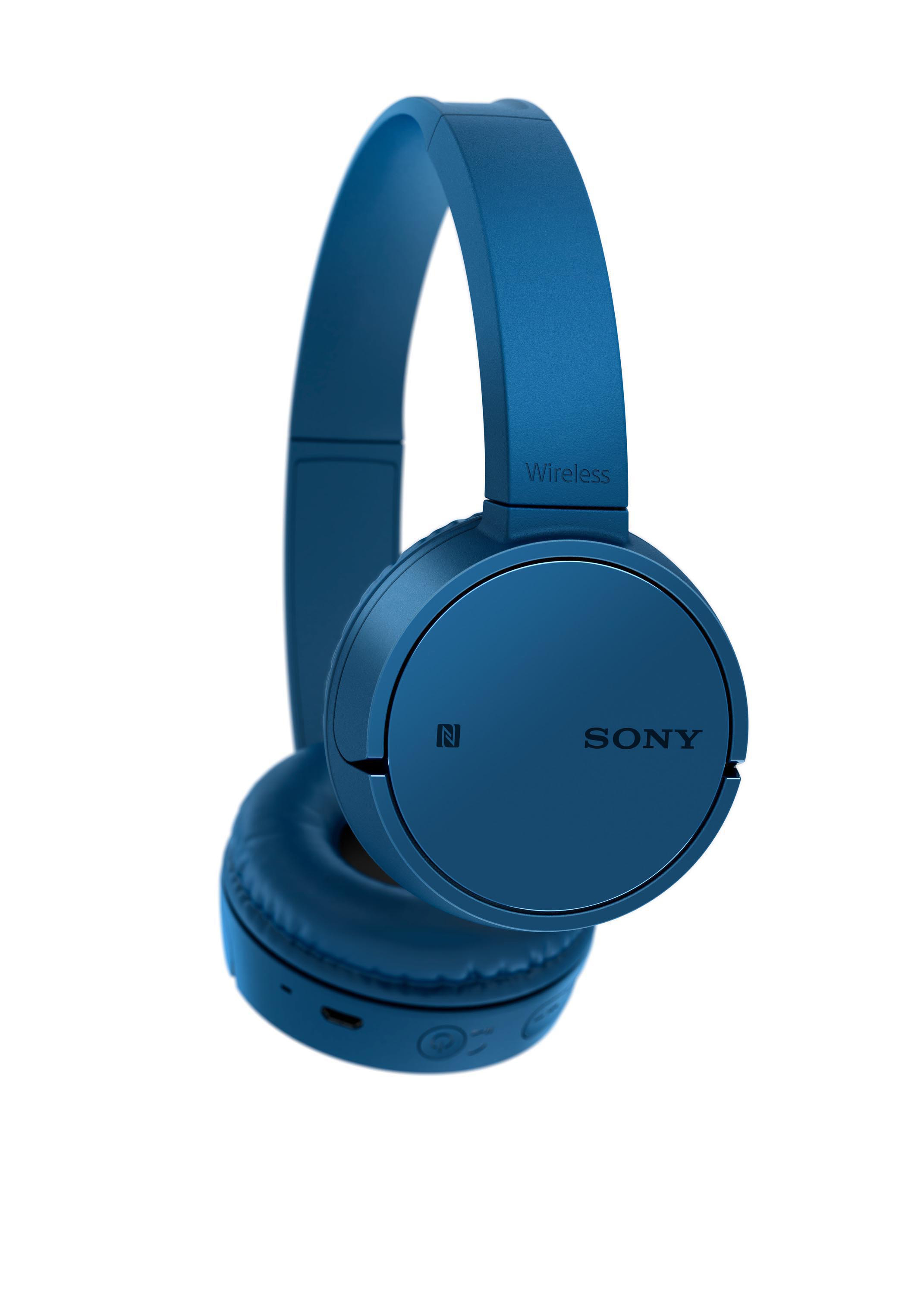 SONY WH-CH500, On-ear Kopfhörer Bluetooth Blau