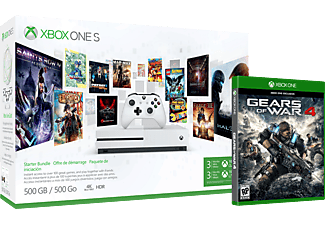 MICROSOFT Xbox One S 500GB + 3 hónap Game Pass tagság + Gears of War 4