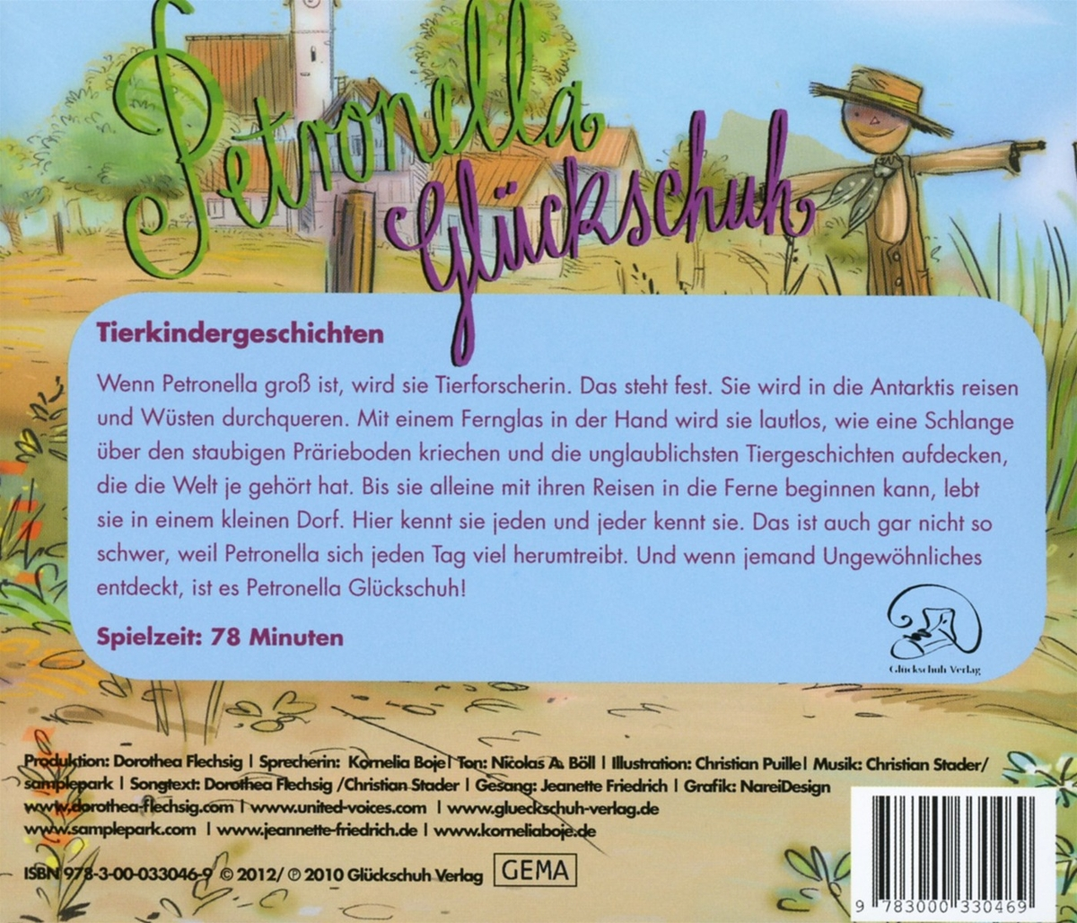 Dorothea Flechsig - Petronella Gluckschuh: Tierkindergeschichten  - (CD)