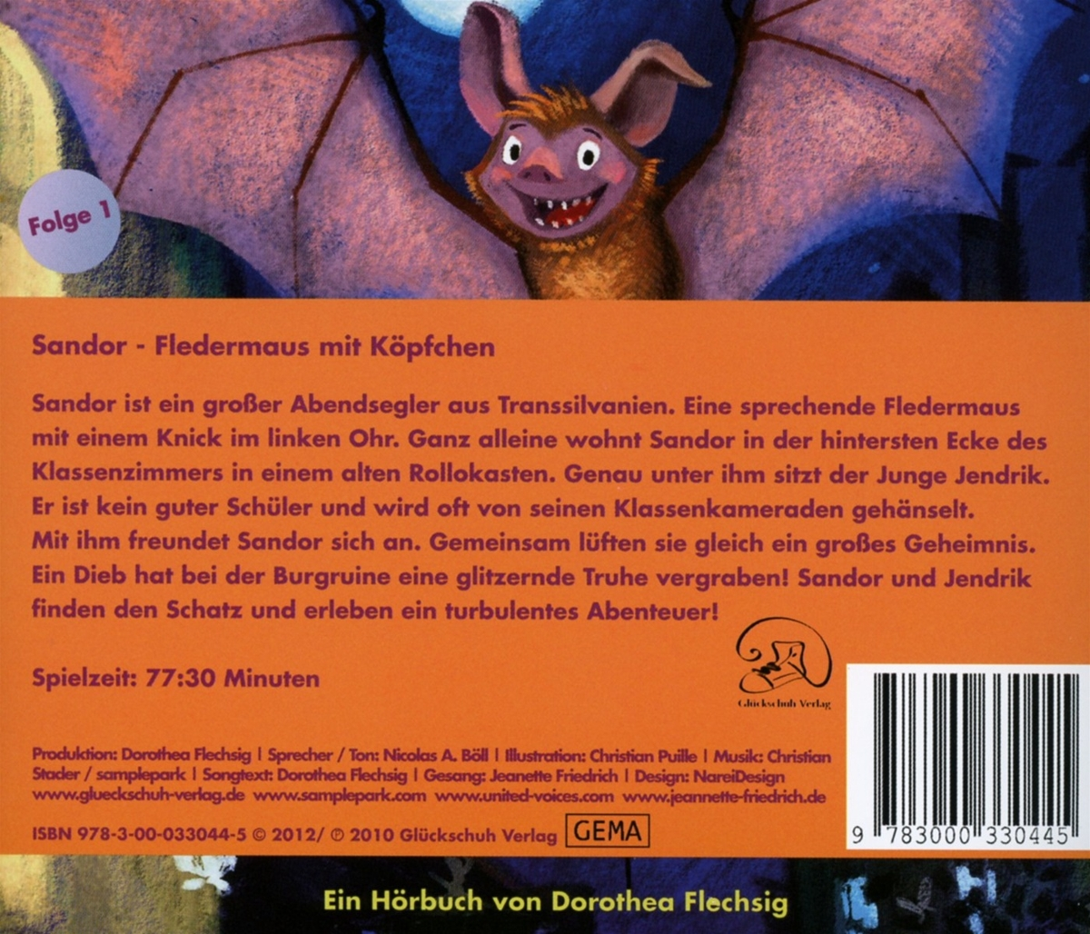 Dorothea Flechsig - Sandor: Fledermaus mit Köpfchen  - (CD)