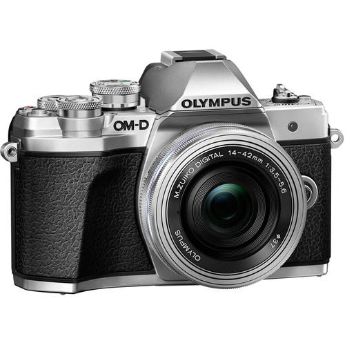 OLYMPUS E-M10 Mark 3- EZ 14-42 Aynasız Fotoğraf Makinesi Gümüş