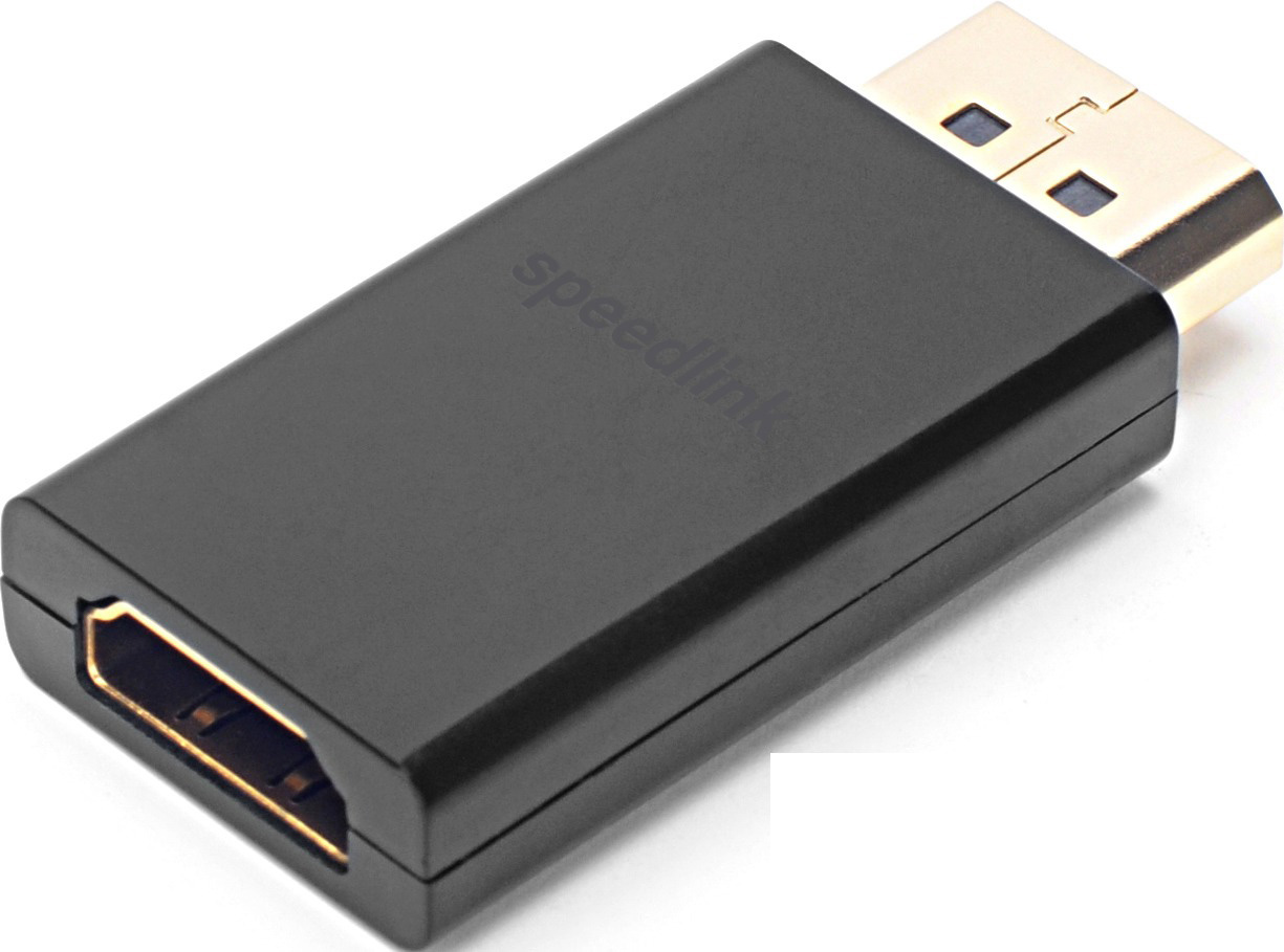SPEEDLINK DisplayPort zu HDMI Adapter, Schwarz
