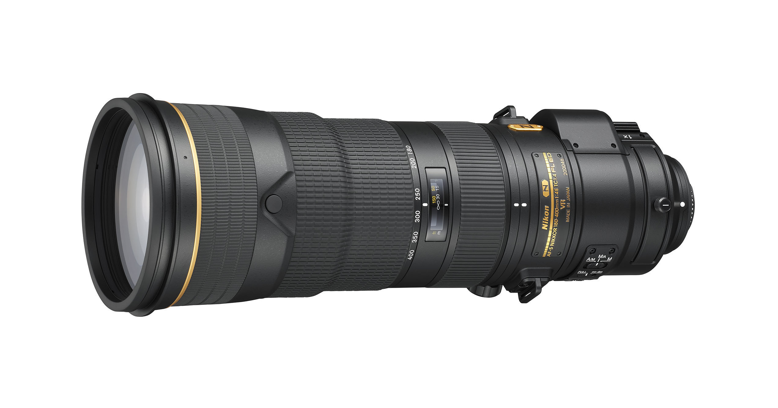 NIKON AF-S Nikkor 180 mm - 400 mm f/4 IF, VR, ED (Objektiv für Nikon F-Mount, Schwarz)