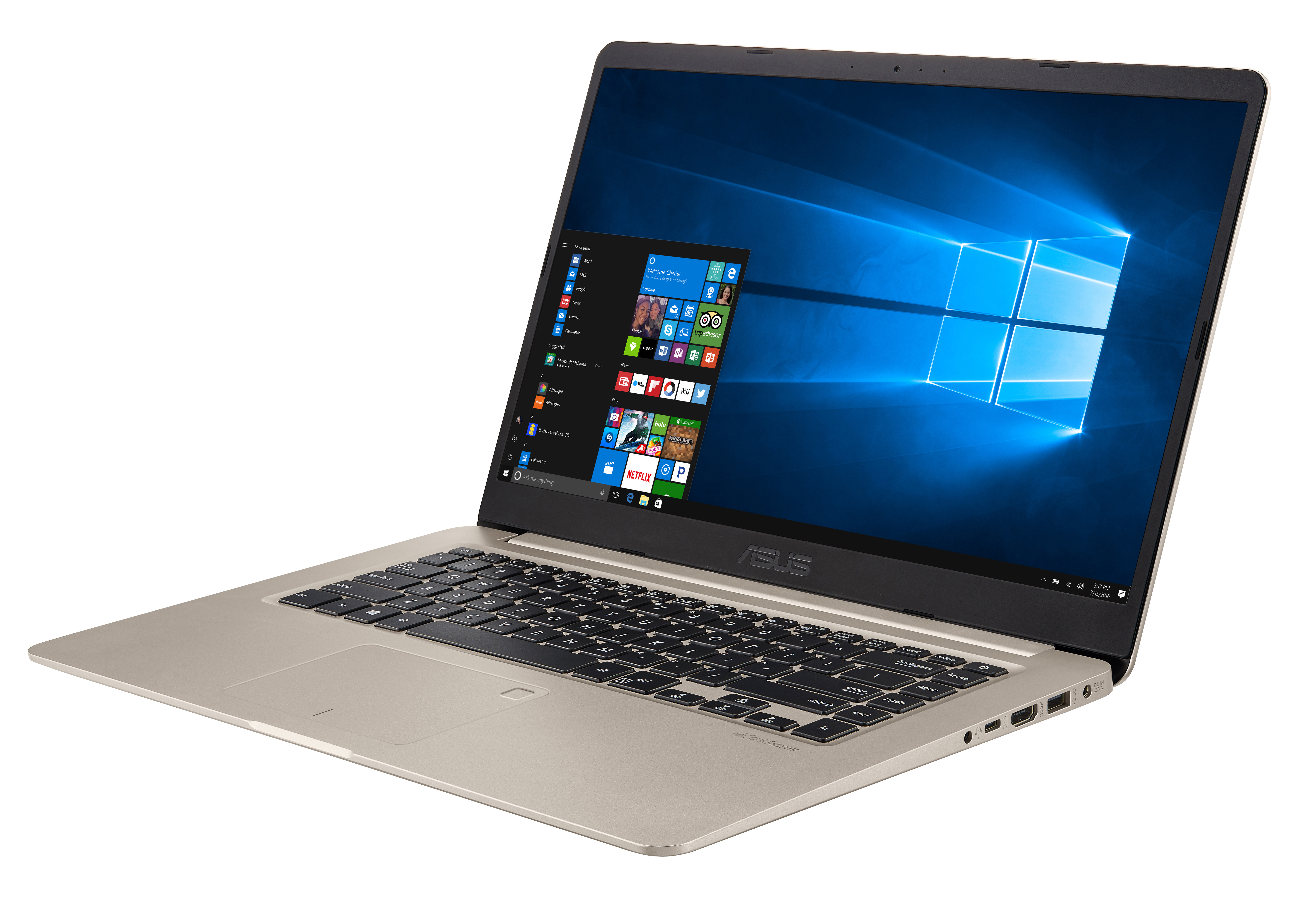 ASUS S510UQ-BQ182T - 15,6 Zoll - Intel® Core™ i7 i7-7500U - 8 GB - 256 GB - Windows 10 Home (64 Bit)