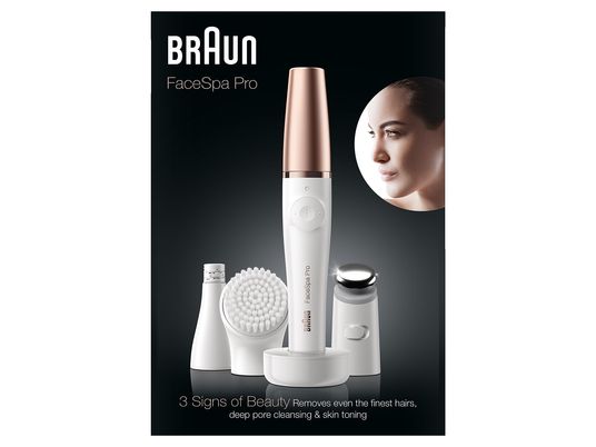BRAUN FaceSpa Pro 911 - Épilateur (Blanc/Bronze)