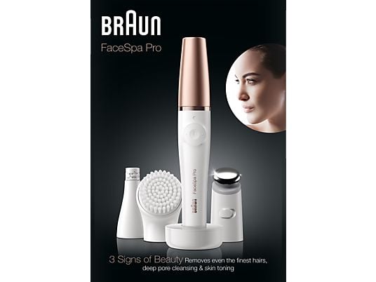 BRAUN FaceSpa Pro 911 - Epilierer (Weiss/Bronze)