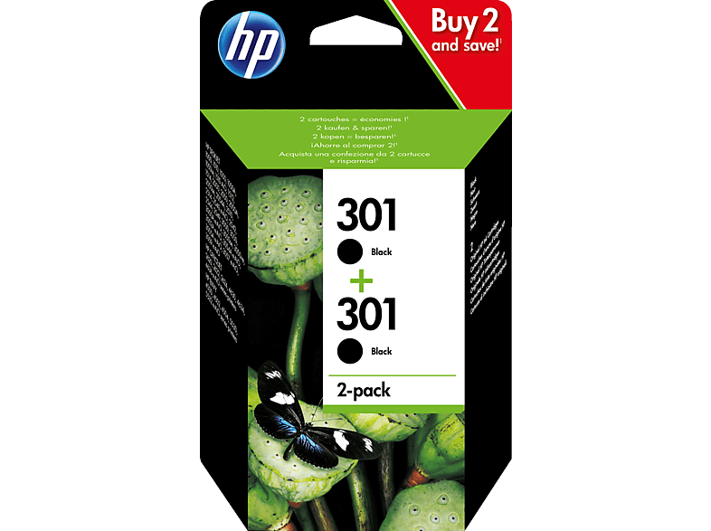 Hp Tintenpatronen 301 Doppelpack Schwarz Ch561ee Online Kaufen Mediamarkt