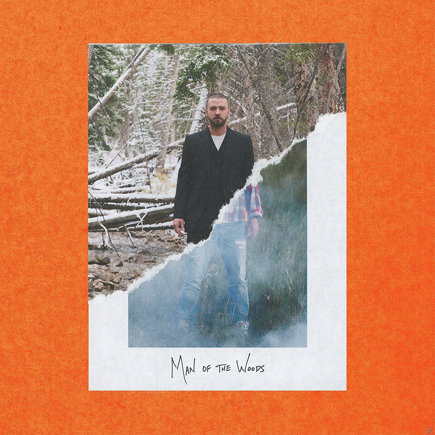 Albumcover: Justin Timberlake in einem schwarzen Mantel steht vor einer verschneiten Waldkulisse.