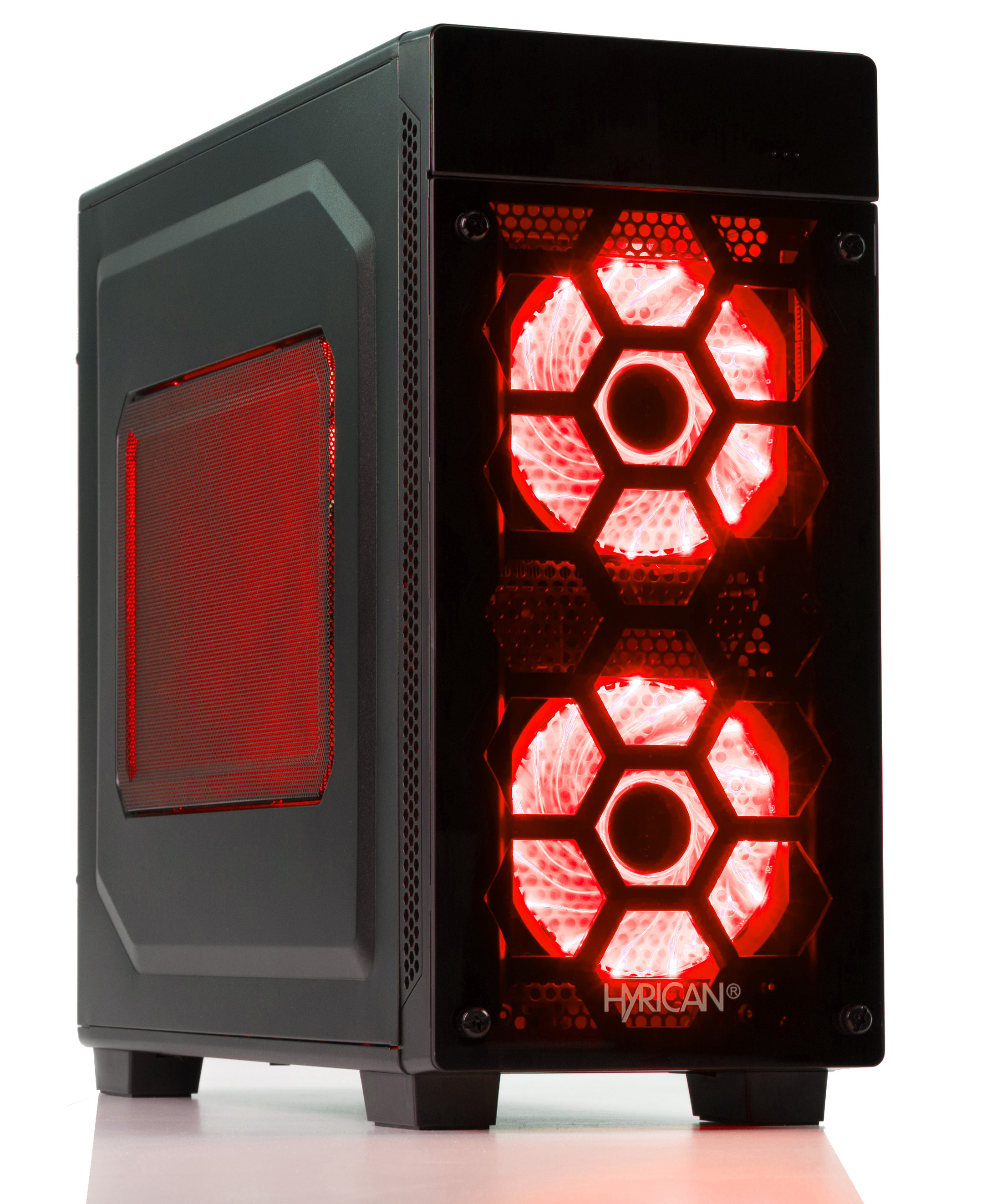 HYRICAN STRIKER 5844 RED RYZEN 5 - AMD Ryzen™ 5 2400G - 8 GB - 120 GB - AMD Radeon™ RX Vega 11 - Windows 10