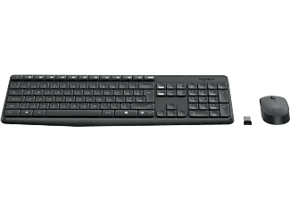 LOGITECH MK235 WIRELESS COMBO - Tastatur & Maus (Schwarz)