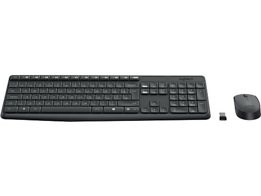 LOGITECH MK235 WIRELESS COMBO - Tastatur & Maus (Schwarz)