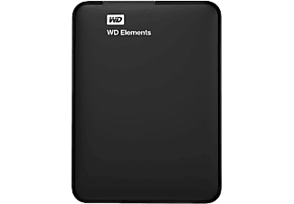 WESTERN DIGITAL Externe harde schijf Elements Portable 1 TB Zwart (WDBUZG0010BBK-WESN)
