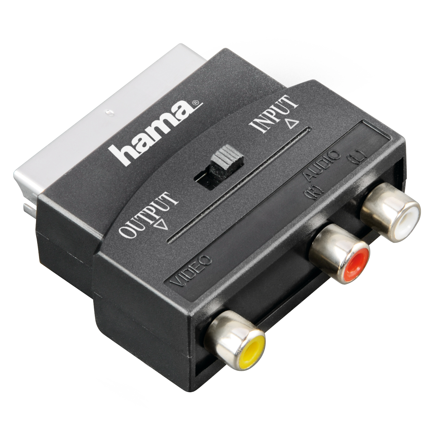 HAMA Video adapter scart-RCA 1 ster