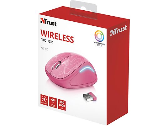 TRUST Souris Éclairage LED Rose (22336)