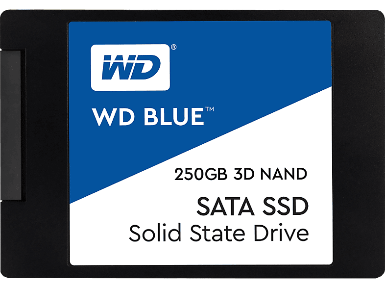 WESTERN DIGITAL Interne SSD harde schijf 250 GB 3D NAND 2.5'' SATA III Blue (WDS250G2B0A)