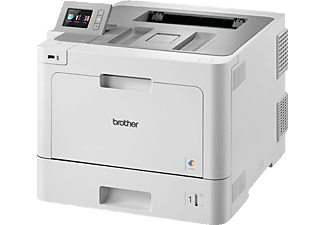 BROTHER Laserdrucker HL-L9310CDW, A4, 31 S./Min, Farblaser, NFC, Duplex, WLAN/Ethernet, 6.8cm Touch Farbdisplay, Weiß/Grau