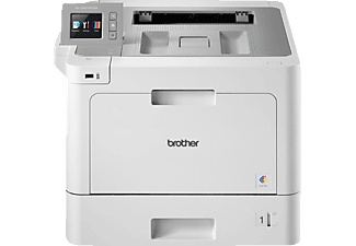 BROTHER Laserdrucker HL-L9310CDW, A4, 31 S./Min, Farblaser, NFC, Duplex, WLAN/Ethernet, 6.8cm Touch Farbdisplay, Weiß/Grau